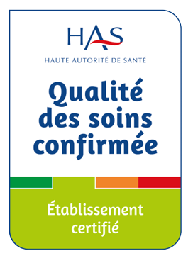 Certification HAS – Qualité des soins confirmée – Établissement certifié